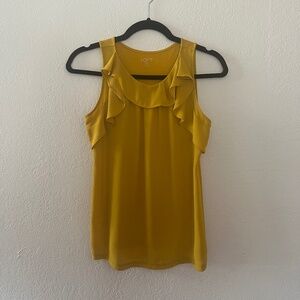 Loft Yellow Sleeveless Blouse
